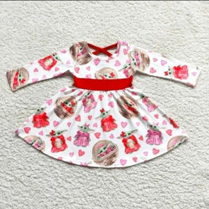 BABY Yoda heart twirl dress 3t.
